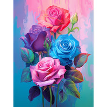 Load image into Gallery viewer, Diamond Painting - Full Round - colorful flowers (30*40CM)