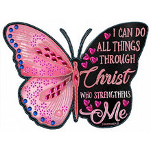 Load image into Gallery viewer, Diamond Painting - Partial Special Shaped - butterfly text (40*30CM)