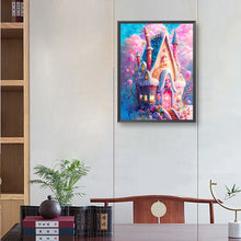 Load image into Gallery viewer, Diamond Painting - Full Round - pink flower house (30*40CM)
