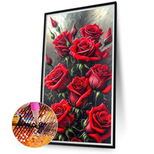 Load image into Gallery viewer, Diamond Painting - Full Round - Red rose (40*70CM)