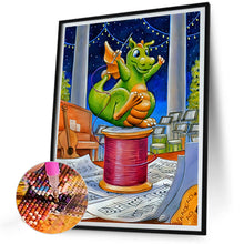 Load image into Gallery viewer, Diamond Painting - Full Round - magic green dragon (30*40CM)