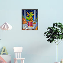 Load image into Gallery viewer, Diamond Painting - Full Round - magic green dragon (30*40CM)
