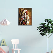 Load image into Gallery viewer, Diamond Painting - Full Round - indians (30*40CM)