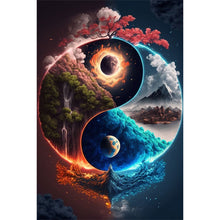 Load image into Gallery viewer, Diamond Painting - Full Round - Tai Chi ice and fire scene (40*60CM)