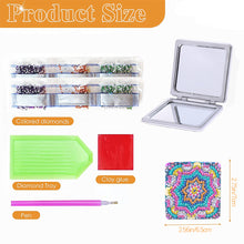 Load image into Gallery viewer, DIY Crystal Diamond Mirror Portable Mandala Art Craft Set Pocket Mirror for Girl
