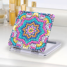 Load image into Gallery viewer, DIY Crystal Diamond Mirror Portable Mandala Art Craft Set Pocket Mirror for Girl