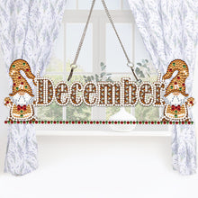 Load image into Gallery viewer, Crystal Rhinestone Pendants Handmade Gnome for Window Pendants Wall Door Hanging