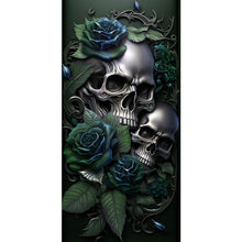 Load image into Gallery viewer, Diamond Painting - Full Round - dark skull (40*80CM)
