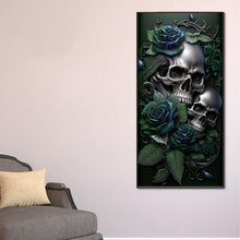 Load image into Gallery viewer, Diamond Painting - Full Round - dark skull (40*80CM)
