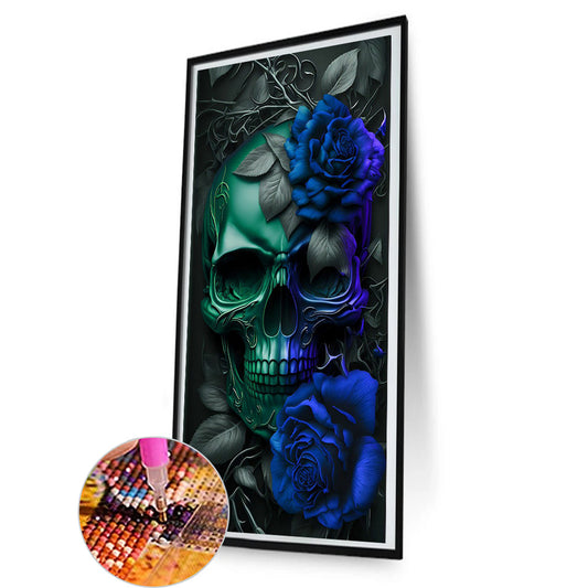 Diamond Painting - Full Round - dark skull (40*80CM)