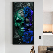 Load image into Gallery viewer, Diamond Painting - Full Round - dark skull (40*80CM)