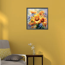 Load image into Gallery viewer, Diamond Painting - Full Round - Watercolor sunflowers (30*30CM)