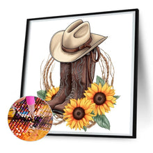 Load image into Gallery viewer, Diamond Painting - Full Round - Cowboy hat (30*30CM)