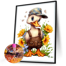 Load image into Gallery viewer, Diamond Painting - Full Round - duck in a hat (30*40CM)