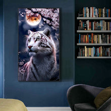Load image into Gallery viewer, Diamond Painting - Full Round - white tiger (45*80CM)