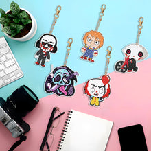Load image into Gallery viewer, DIY Diamond Art Key Rings Stitch 5pcs Full Drill Diamonds Pendants Gift for Kids