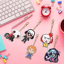Load image into Gallery viewer, DIY Diamond Art Key Rings Stitch 5pcs Full Drill Diamonds Pendants Gift for Kids
