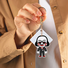 Load image into Gallery viewer, DIY Diamond Art Key Rings Stitch 5pcs Full Drill Diamonds Pendants Gift for Kids