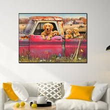 Load image into Gallery viewer, Diamond Painting - Full Round - puppy daily (70*50CM)