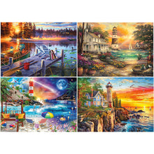 Load image into Gallery viewer, Diamond Painting - Full Round - mountain lake (70*50CM)