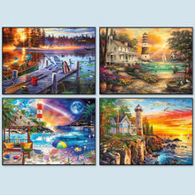 Load image into Gallery viewer, Diamond Painting - Full Round - mountain lake (70*50CM)