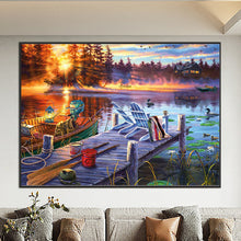 Load image into Gallery viewer, Diamond Painting - Full Round - mountain lake (70*50CM)
