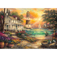 Load image into Gallery viewer, Diamond Painting - Full Round - lighthouse (70*50CM)