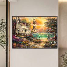 Load image into Gallery viewer, Diamond Painting - Full Round - lighthouse (70*50CM)