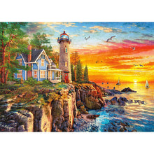 Load image into Gallery viewer, Diamond Painting - Full Round - lighthouse (70*50CM)