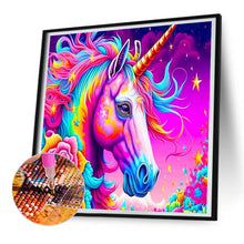 Load image into Gallery viewer, Diamond Painting - Full Round - flowers and unicorns (30*30CM)