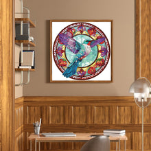 Load image into Gallery viewer, Diamond Painting - Partial Special Shaped - Hummingbird Glass Art (30*30CM)
