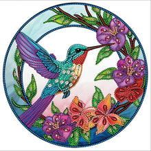 Load image into Gallery viewer, Diamond Painting - Partial Special Shaped - Hummingbird Glass Art (30*30CM)