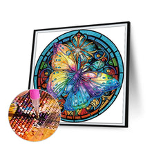 Load image into Gallery viewer, Diamond Painting - Partial Special Shaped - Butterfly Glass Art (30*30CM)