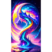 Load image into Gallery viewer, Diamond Painting - Full Round - road to the moon (40*70CM)