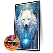 Load image into Gallery viewer, Diamond Painting - Full Round - white wolf (40*70CM)