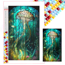 Load image into Gallery viewer, Diamond Painting - Full Square - Deep Jellyfish Glass Art (40*70CM)