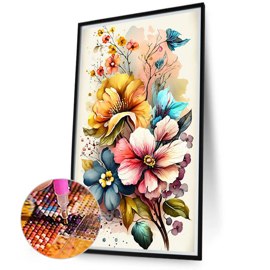 Diamond Painting - Full Round - watercolor bouquet (40*70CM)