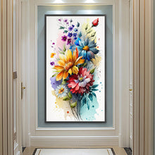 Load image into Gallery viewer, Diamond Painting - Full Round - watercolor bouquet (40*70CM)