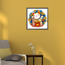 Load image into Gallery viewer, Diamond Painting - Full Round - Lucky Cat (30*30CM)