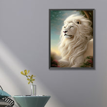 Load image into Gallery viewer, Diamond Painting - Full Round - white lion (40*60CM)