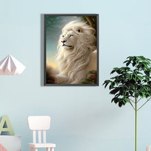 Load image into Gallery viewer, Diamond Painting - Full Round - white lion (40*60CM)