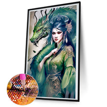 Load image into Gallery viewer, Diamond Painting - Full Round - girl and beast (45*80CM)