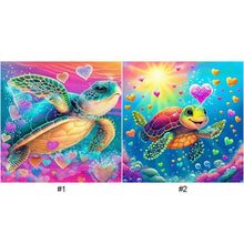 Load image into Gallery viewer, Diamond Painting - Full Round - little turtle (30*30CM)