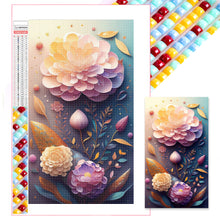 Load image into Gallery viewer, Diamond Painting - Full Square - paper cut flowers (40*70CM)