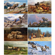 Load image into Gallery viewer, Diamond Painting - Full Square - field cattle and sheep (70*40CM)