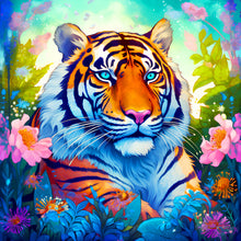Load image into Gallery viewer, Diamond Painting - Full Round - resting tiger (30*30CM)
