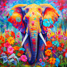 Load image into Gallery viewer, Diamond Painting - Full Round - colorful elephant (30*30CM)