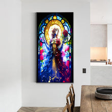 Load image into Gallery viewer, Diamond Painting - Full Round - glass art rose girl (40*70CM)