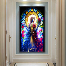 Load image into Gallery viewer, Diamond Painting - Full Round - glass art rose girl (40*70CM)