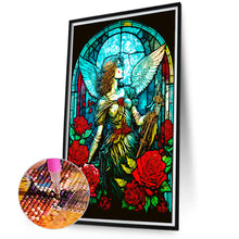Load image into Gallery viewer, Diamond Painting - Full Round - Glass Art Warrior Angel Girl (40*70CM)